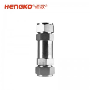 實驗室氣路W型一體式過濾器丨高純氣體管道系統直通型過濾器