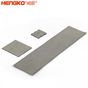 恒歌定制生產(chǎn)1~1000μm濾板 飲料澄清粉塵分離過濾不銹鋼燒結網(wǎng)濾芯